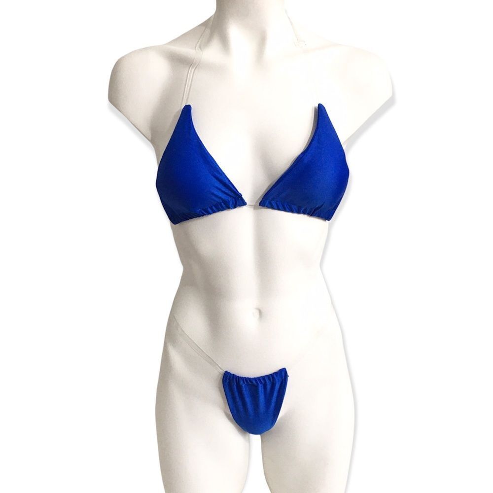🆕No Tan Line Blue Brazilian Bikini
